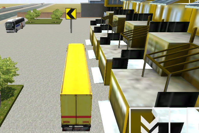 american truck driving screenshot