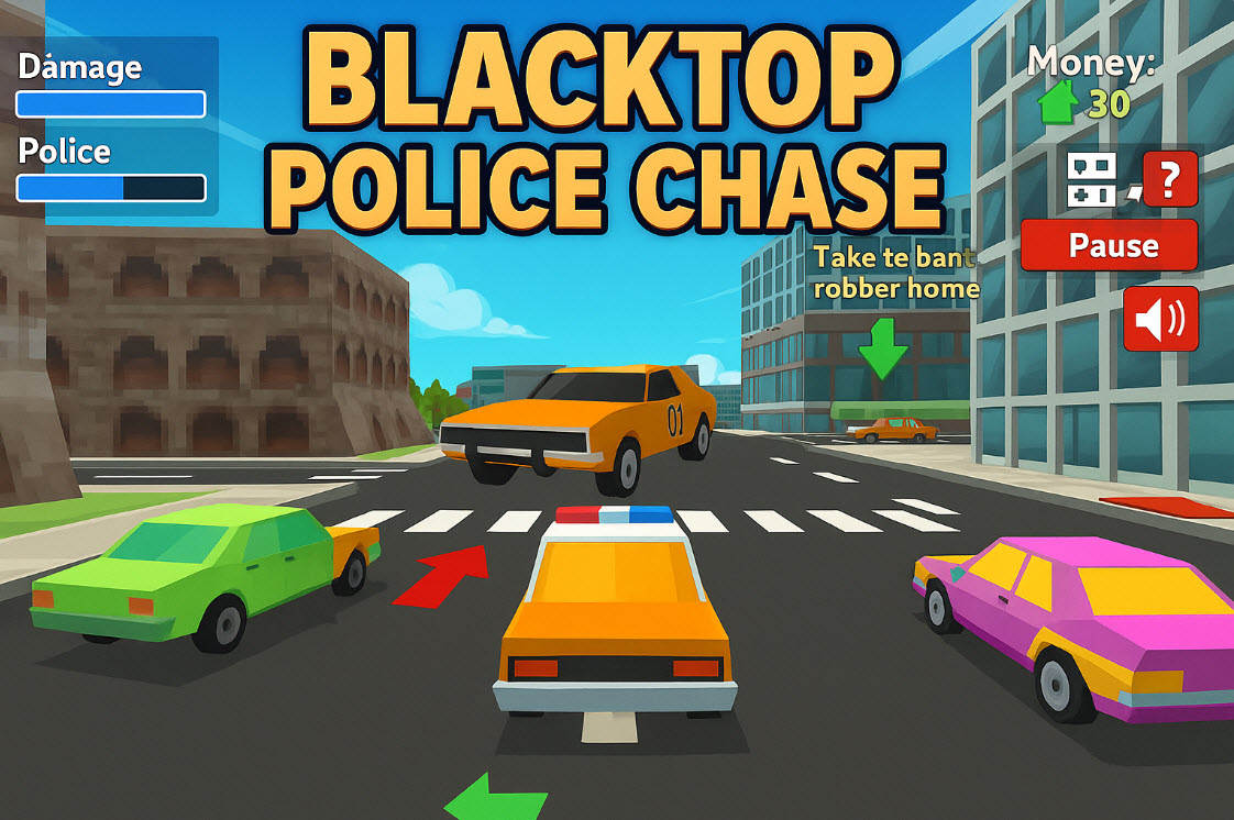 Blacktop Police Chase Screenshot